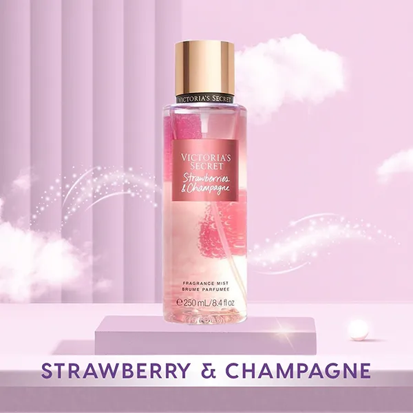 Xịt Thơm Toàn Thân Victoria's Secret Fragrance Mists Strawberry & Champagne 250ml