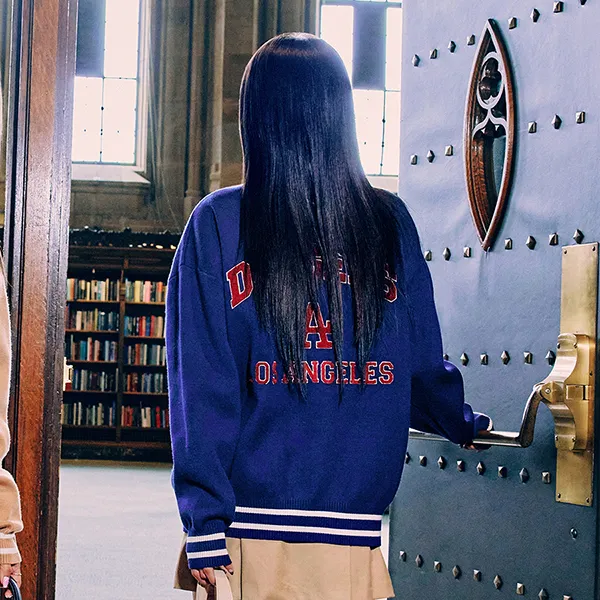 Áo Cardigan MLB Varsity LA Dodgers 3AKCV0134-07NYS Màu Xanh Navy - Thời trang - Vua Hàng Hiệu