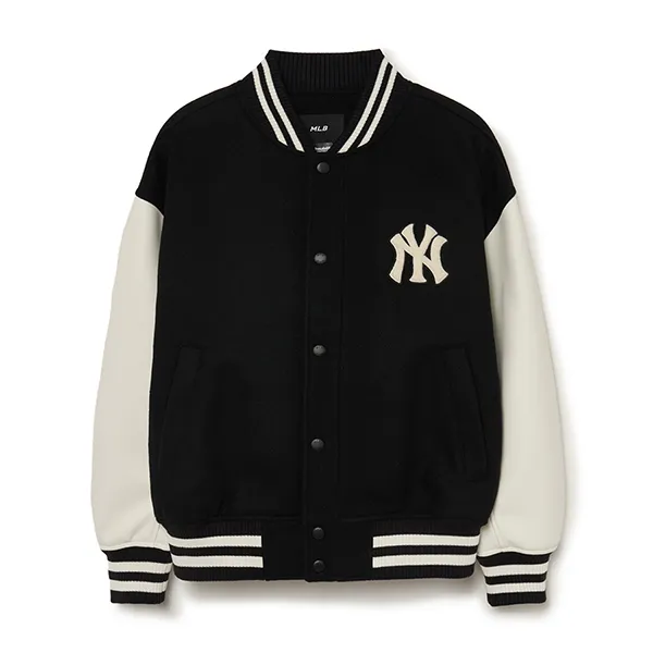 Áo Bomber MLB New York Yankees 3AJPV0634-50BKL Màu Đen Trắng - Thời trang - Vua Hàng Hiệu