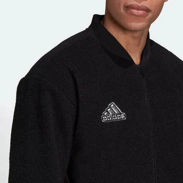 Áo Bomber Nam Adidas Sherpa Holiday Pack Essentials HL6920 Màu Đen - Thời trang - Vua Hàng Hiệu