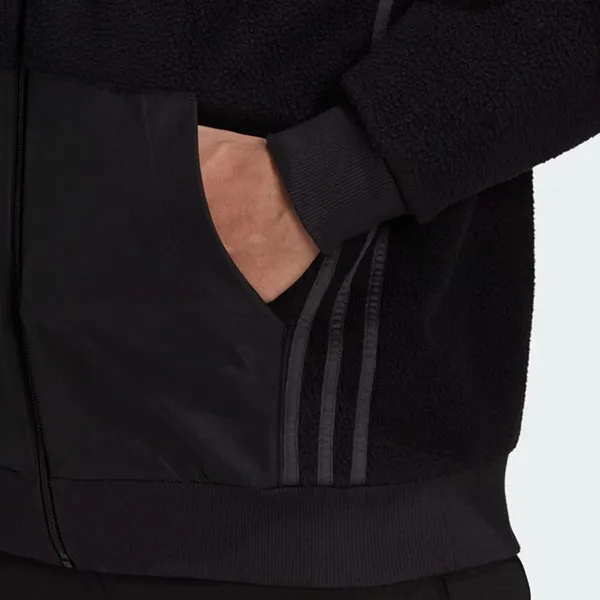 Áo Bomber Nam Adidas Sherpa Holiday Pack Essentials HL6920 Màu Đen - Thời trang - Vua Hàng Hiệu