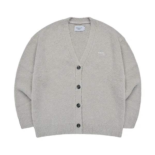 Áo Cardigan Acmé De La Vie ADLV Lettering Logo Mohair Cardigan Grey Màu Xám Size 1