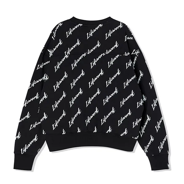 Áo Dài Tay LifeWork Sweatshirt Monogram LW233MT705 Màu Đen - Thời trang - Vua Hàng Hiệu