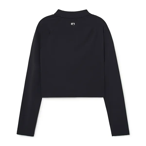 Áo Dài Tay MLB Basic Athleisure Long Sleeve Half Zip New York Yankees 3FTSB2234-50BKS Màu Đen