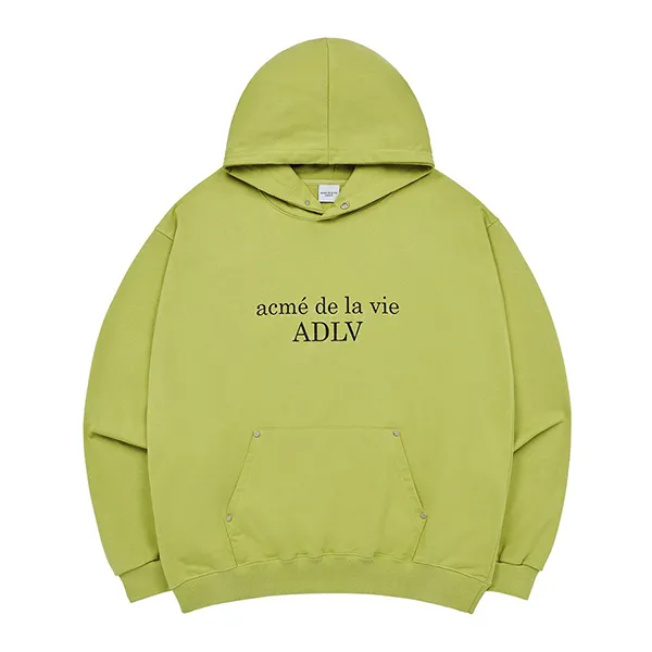 Áo Hoodie Acmé De La Vie ADLV Basic Logo Rivet Point Hoodie Lime Màu Xanh Olive - Thời trang - Vua Hàng Hiệu