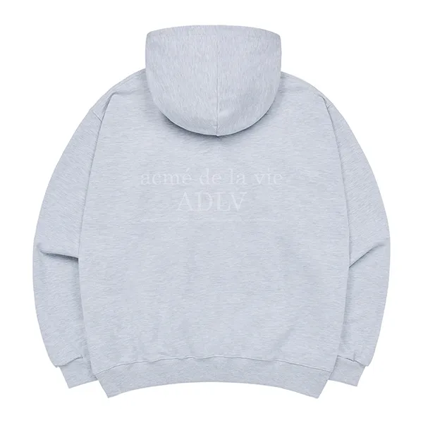 Áo Hoodie Acmé De La Vie ADLV Basic Logo Rivet Point Hoodie Melange Màu Xám Size 1
