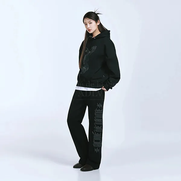 Áo Hoodie Acmé De La Vie ADLV Fuzzy Rabbit Màu Đen Size 1