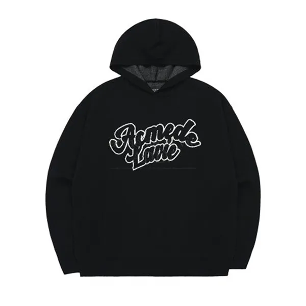 Áo Hoodie Acmé De La Vie ADLV Round Logo Knit Black Màu Đen