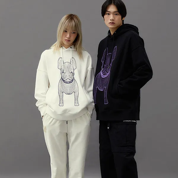 Áo Hoodie LifeWork Big Ladok Hoodie LW235HD990 Màu Trắng Kem Size S - Thời trang - Vua Hàng Hiệu