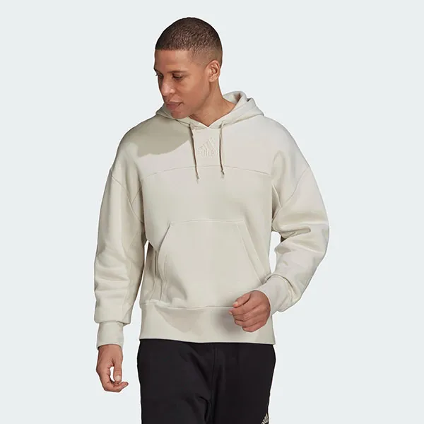 Áo Hoodie Nam Adidas Studio Lounge Fleece HC5881 Màu Cream Size XS