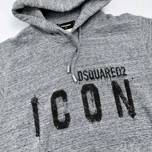 Áo Hoodie Nam Dsquared2 Grey With ICON Logo Printed S79GU0057 S25477 Màu Xám - Thời trang - Vua Hàng Hiệu