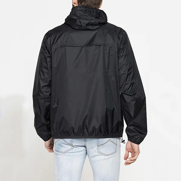 Áo Khoác Gió Nam Carrera Jeans Pocket Windproof Jacket With Zip And Hood 407A1418X_899 Màu Đen Size M