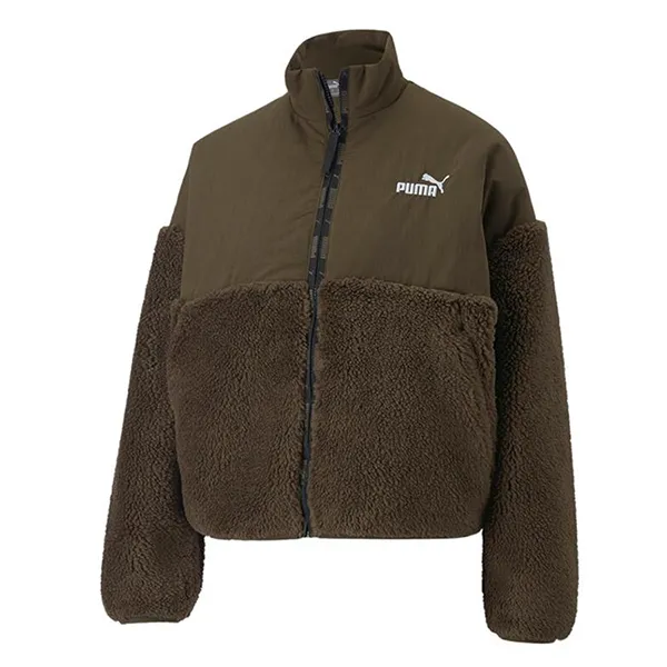 Áo Khoác Lông Nữ Puma Sherpa 672290-62 Màu Xanh Olive Size S - Thời trang - Vua Hàng Hiệu