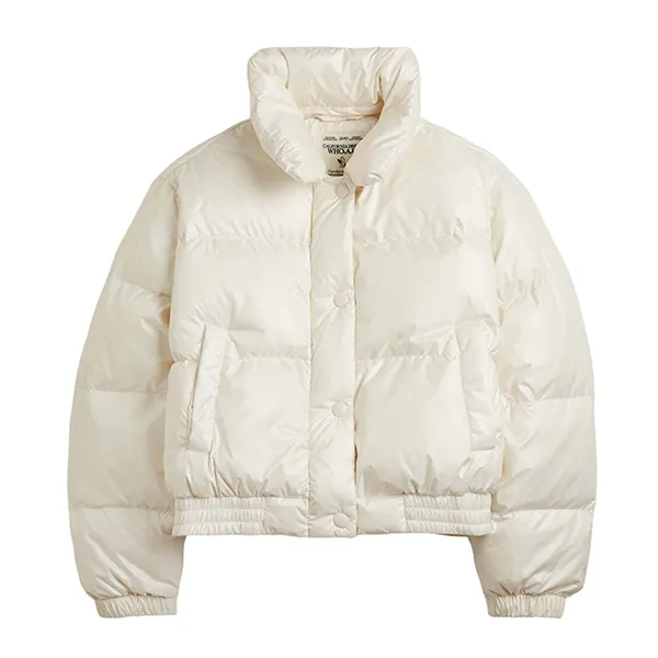 Áo Khoác Lông Vũ Nữ WHOAU Collar Short Puffer WHJDD4V15F Màu Trắng Kem - Thời trang - Vua Hàng Hiệu