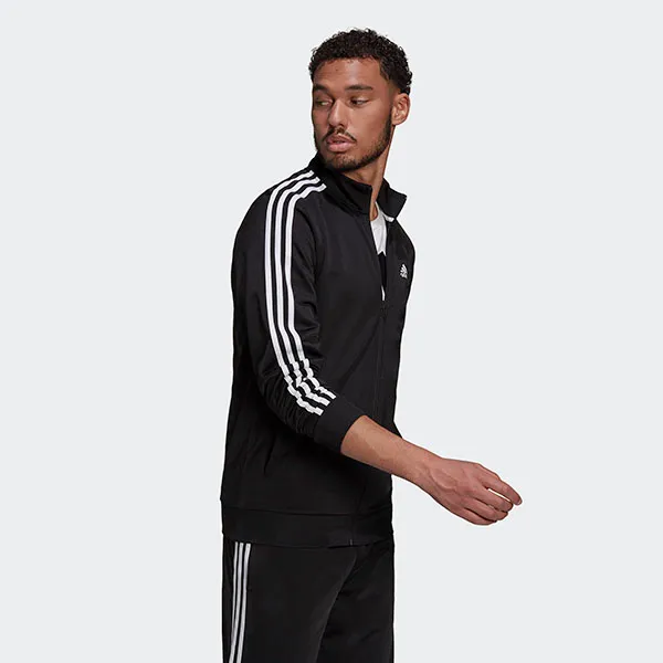 Áo Khoác Nam Adidas Essentials Warm Up 3 Stripes Track Top H46099 Màu Đen Size M - Thời trang - Vua Hàng Hiệu