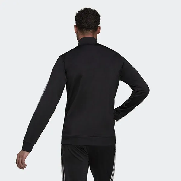 Áo Khoác Nam Adidas Essentials Warm Up 3 Stripes Track Top H46099 Màu Đen Size M - Thời trang - Vua Hàng Hiệu