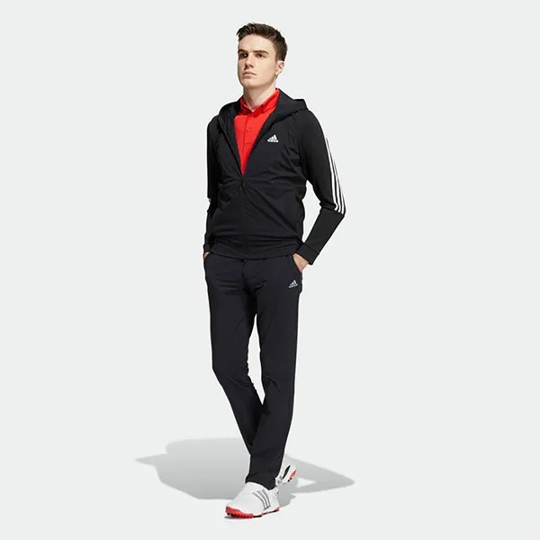 Áo Khoác Nam Adidas Fabric Mix Long Sleeve Full Zip Hoodie HA3283 Màu Đen