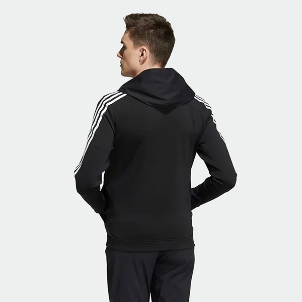 Áo Khoác Nam Adidas Fabric Mix Long Sleeve Full Zip Hoodie HA3283 Màu Đen
