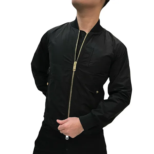 Áo Khoác Nam Burberry With Gold Zip 8061649 Màu Đen Size 48