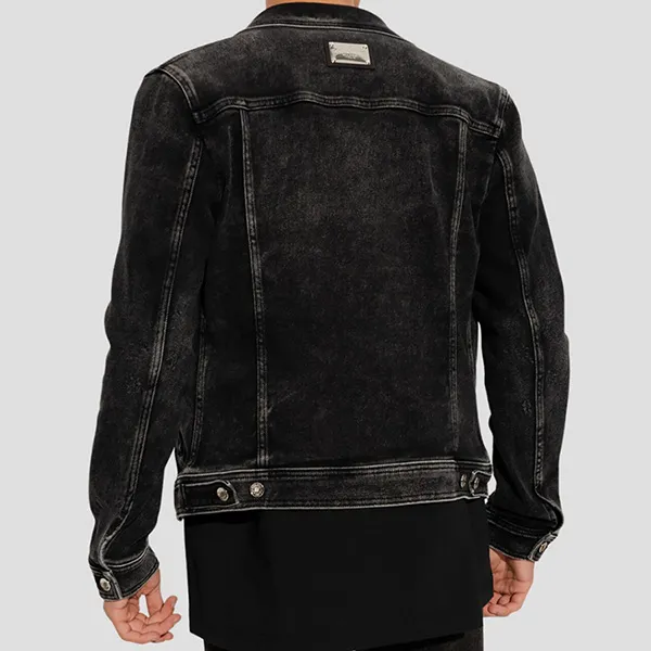 Áo Khoác Nam Dolce & Gabbana D&G Black Denim With Pattern Printed G9VZ8D G8GV8 S9001 Màu Đen - Thời trang - Vua Hàng Hiệu