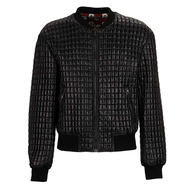 Áo Khoác Nam Dolce & Gabbana D&G Quilted Nylon Bomber Jacket With Knitted Details Black Màu Đen Size 46 - Thời trang - Vua Hàng Hiệu