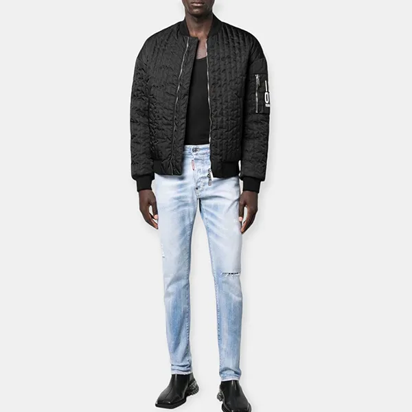 Áo Bomber Nam Dsquared2 S79AM0050S78232900 Màu Đen Size 48 - Thời trang - Vua Hàng Hiệu