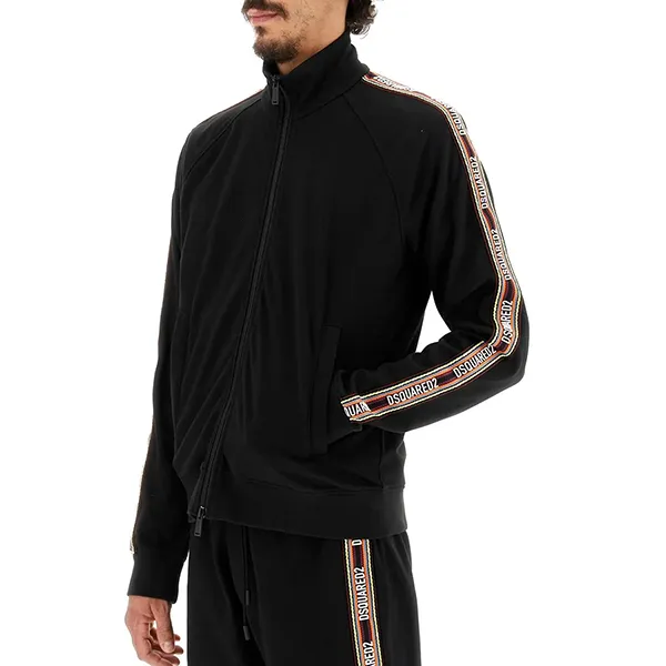 Áo Khoác Nam Dsquared2 Track Jacket With Logo S74HG0128 Màu Đen Size S - Thời trang - Vua Hàng Hiệu