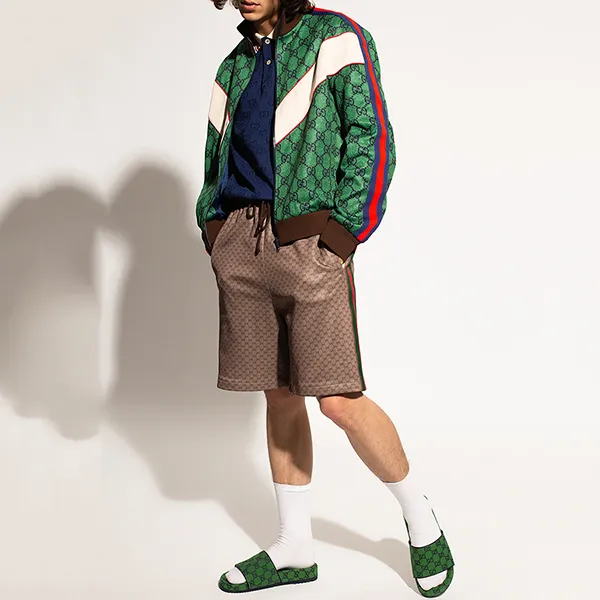 Áo Khoác Nam Gucci Sweatshirt With Logo 653367 Màu Xanh Green Size XS - Thời trang - Vua Hàng Hiệu