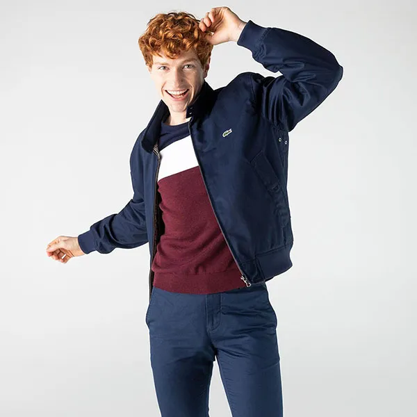 Áo Khoác Nam Lacoste Men’s Water-Resistant Cotton Zip Jacket BH1045 00 166 Màu Xanh Navy Size 52 - Thời trang - Vua Hàng Hiệu
