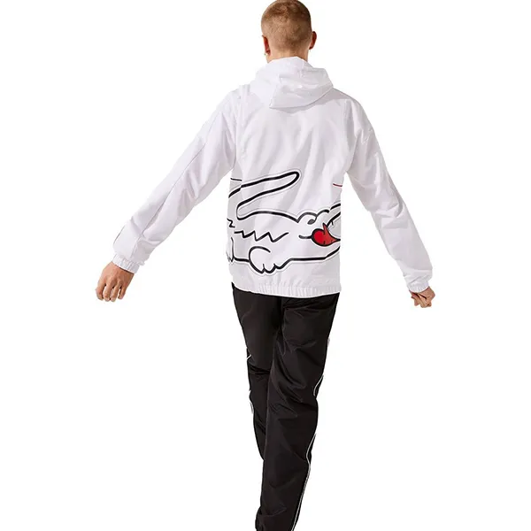 Áo Khoác Nam Lacoste Sport Crocodile Print Tracksuit WH0879 51 GHU PD05 Màu Trắng Size XL