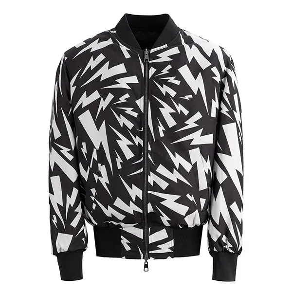 Áo Khoác Nam Neil Barrett Reversible Bomber Jacket PBSP036RS Màu Đen Trắng Size S - Thời trang - Vua Hàng Hiệu