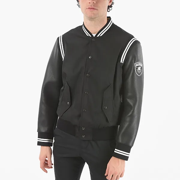 Áo Khoác Nam Neil Barrett X James Harden College Jacket in Black Màu Đen Size S - Thời trang - Vua Hàng Hiệu
