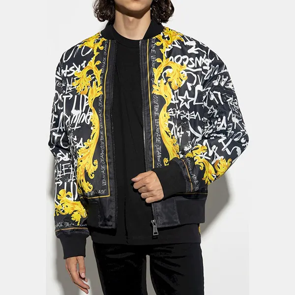Áo Khoác Nam Versace Jacket Black/Gold 75GASD01 Màu Đen Vàng Size 46 - Thời trang - Vua Hàng Hiệu