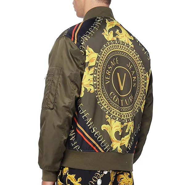 Áo Khoác Nam Versace Jeans Couture 75GASD07 Màu Xanh Olive Size 46