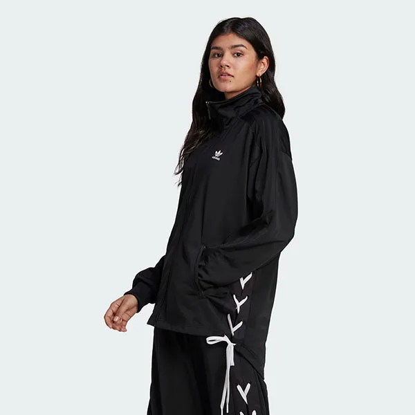 Áo Khoác Nữ Adidas Always Original Laced Track HK5071 Màu Đen Size 2XS