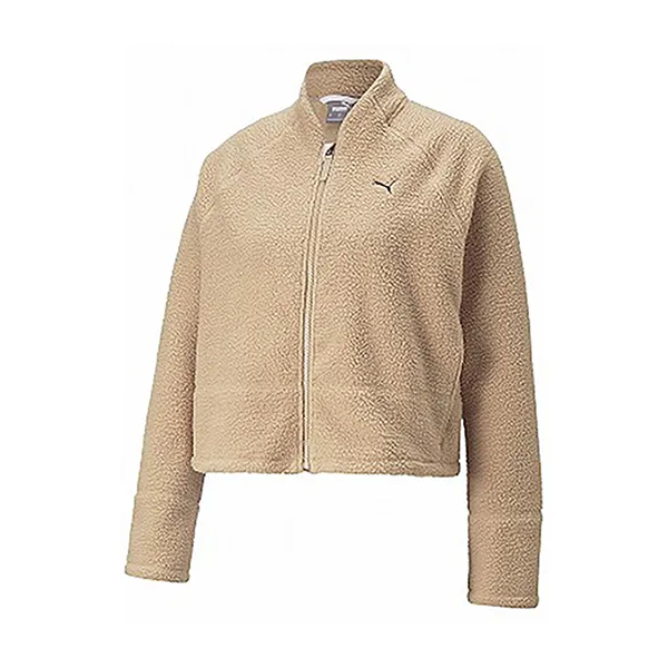 Áo Khoác Nữ Puma Training Wear Studio Sherpa Jacket Women's Yoga/Sports/Dance S Brush (94) Màu Be Size L - Thời trang - Vua Hàng Hiệu