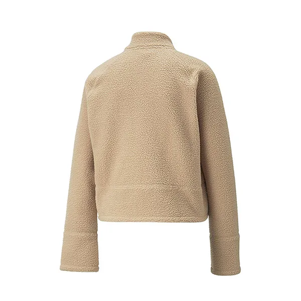 Áo Khoác Nữ Puma Training Wear Studio Sherpa Jacket Women's Yoga/Sports/Dance S Brush (94) Màu Be Size L - Thời trang - Vua Hàng Hiệu