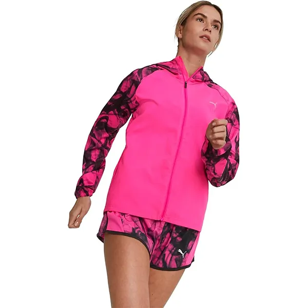 Áo Khoác Nữ Puma Women's Run All Over Print Favorite Woven Jacket Màu Hồng Size S - Thời trang - Vua Hàng Hiệu