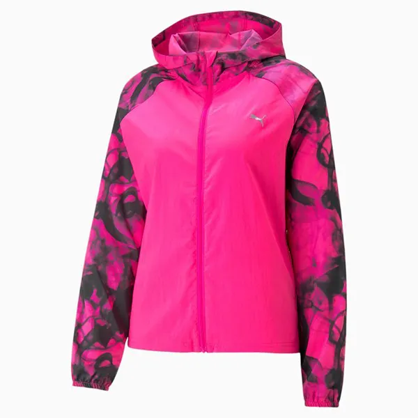 Áo Khoác Nữ Puma Women's Run All Over Print Favorite Woven Jacket Màu Hồng Size S - Thời trang - Vua Hàng Hiệu