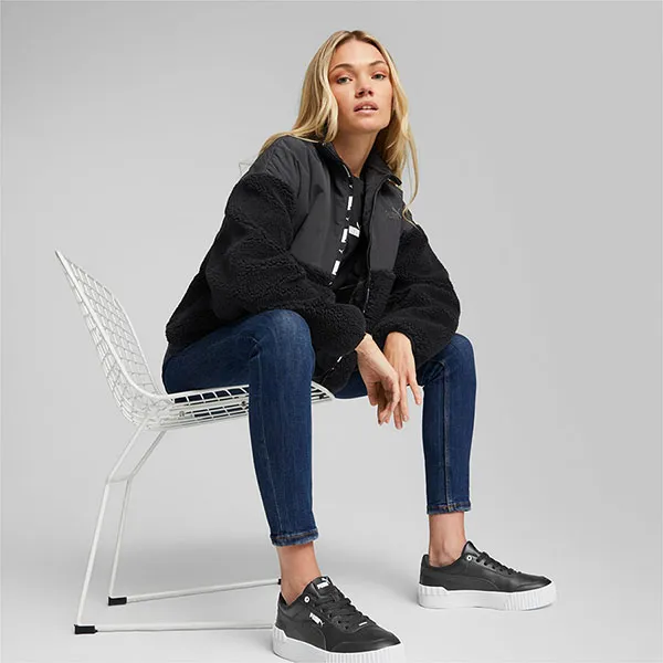 Áo Khoác Nữ Puma Women's Sherpa Jacket 849404_01 Màu Đen Size S - Thời trang - Vua Hàng Hiệu