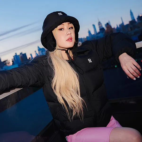 Áo Khoác Phao MLB Logo Mega New York Yankees 3ADJB0436-50BKS Màu Đen Size M