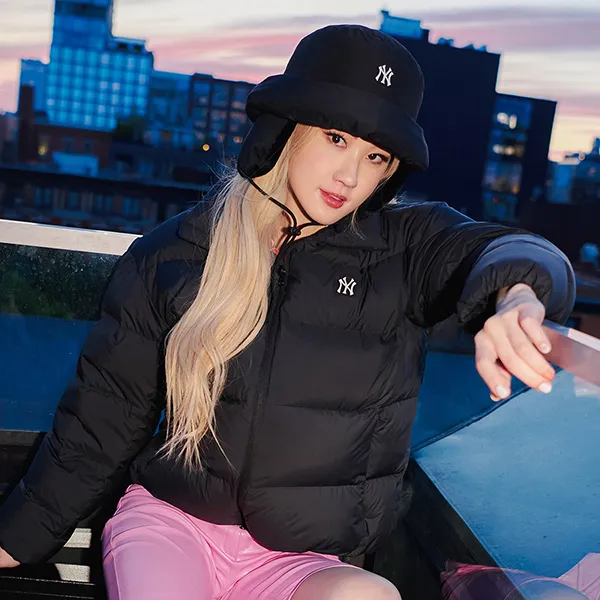 Áo Khoác Phao MLB Logo Mega New York Yankees 3ADJB0436-50BKS Màu Đen Size M