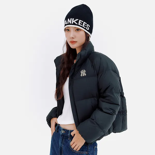 Áo Khoác Phao Nữ MLB New York Yankees 3FDJB0136-50BKS Màu Đen Size M