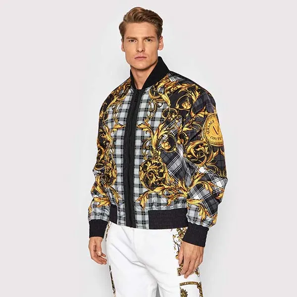 Áo Khoác Versace Jeans Couture Kurtka Bomber 71GAS421 Czarny Regular Fit Size 48 - Thời trang - Vua Hàng Hiệu