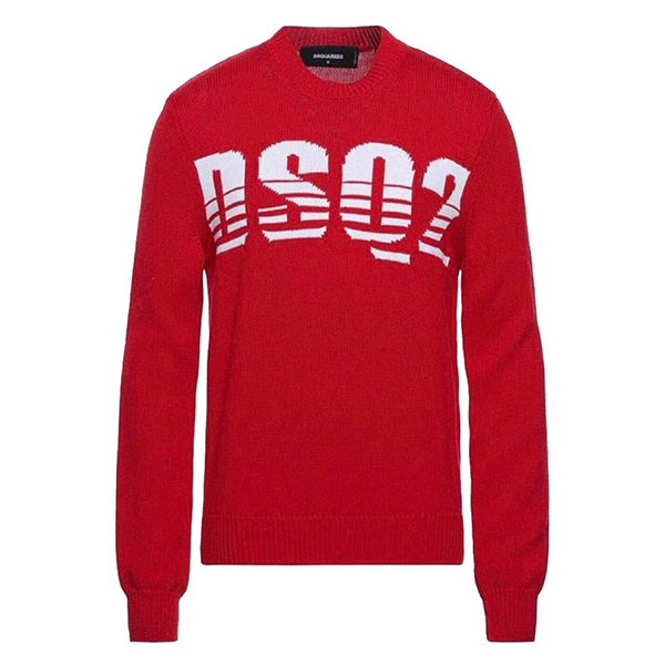 Áo Len DSquared2 Logo DSQ2 Sweaters Màu Đỏ Size M - 3