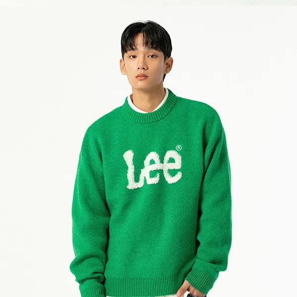 Áo Len Lee Big Twitch Logo LE2303KT02GN Màu Xanh Green Size S - Thời trang - Vua Hàng Hiệu