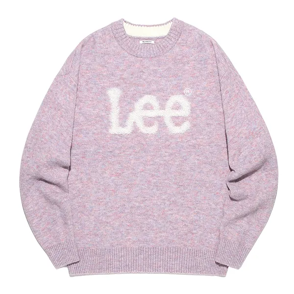 Áo Len Lee Big Twitch Logo LE2303KT02PI Màu Tím Nhạt - Thời trang - Vua Hàng Hiệu