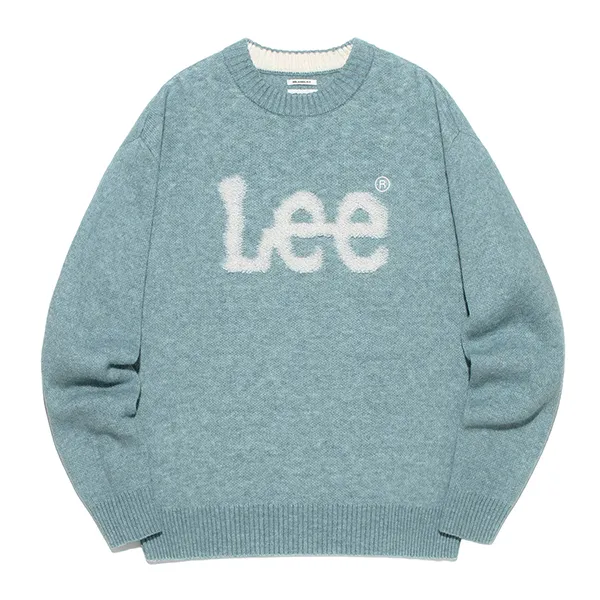 Áo Len Lee Big Twitch Logo LE2303KT02SG Màu Xanh Blue - Thời trang - Vua Hàng Hiệu