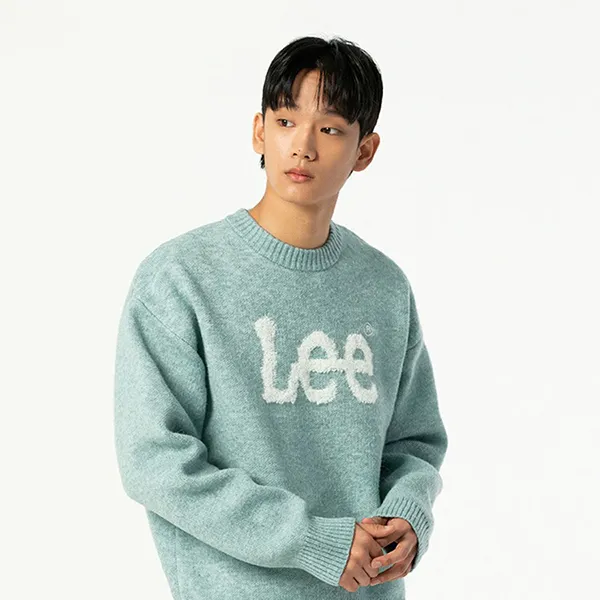 Áo Len Lee Big Twitch Logo LE2303KT02SG Màu Xanh Blue - Thời trang - Vua Hàng Hiệu