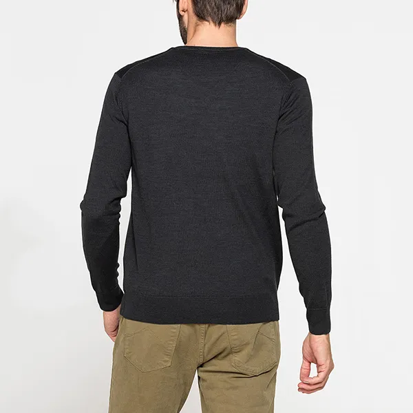Áo Len Nam Carrera Jeans V-Neck Sweater 8430283A_896 Màu Đen Size L